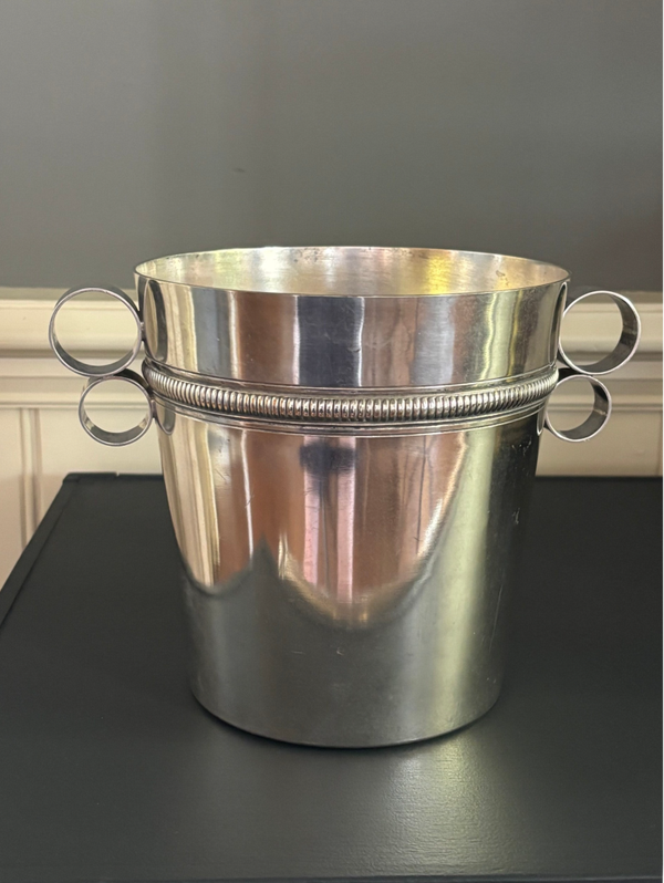 Verzilverde Champagnekoeler A. Leclerco - Silver-plated Champagne cooler A. Leclerco