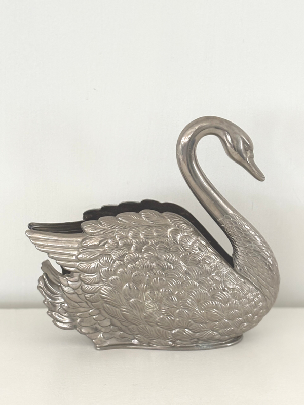 Verzilverde servethouder - Silver-plated napkin holder