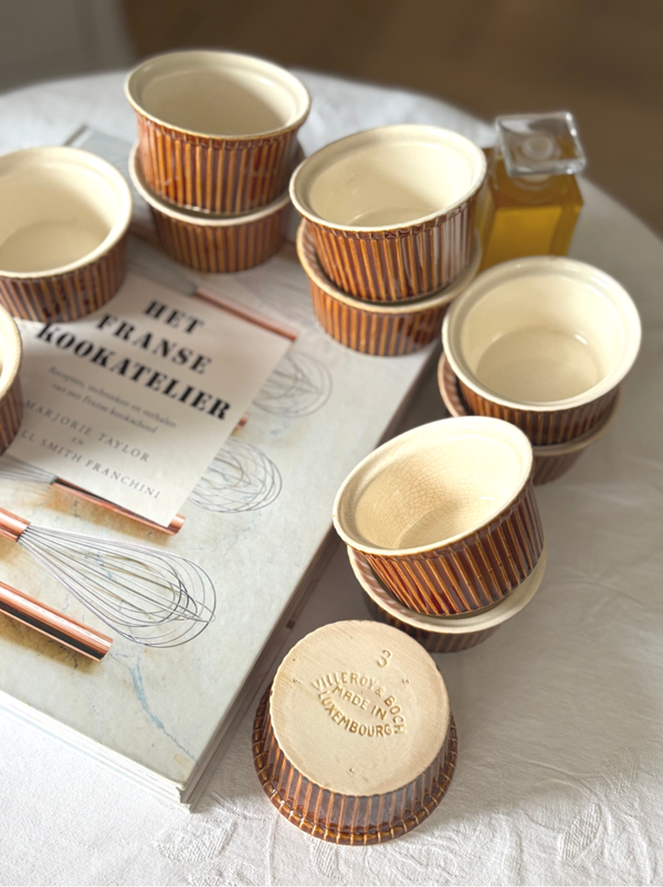 4/8/12/16 souffléschaaltjes Villeroy & Boch - 4/8/12/16 soufflé dishes Villeroy & Boch