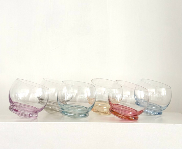 Set gekleurde tumble glazen - Set of coloured tumble glasses