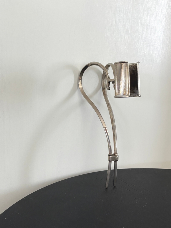 Verzilverde fleshouder - Silver-plated bottle holder
