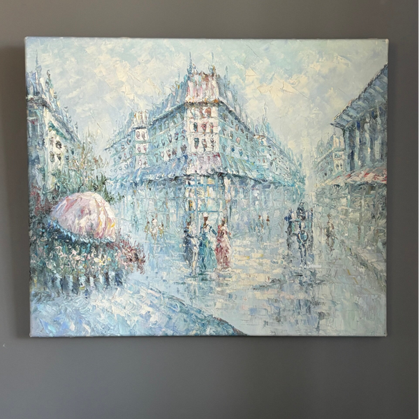 Olieverfschilderij stadsgezicht Parijs - Oil painting Paris cityscape
