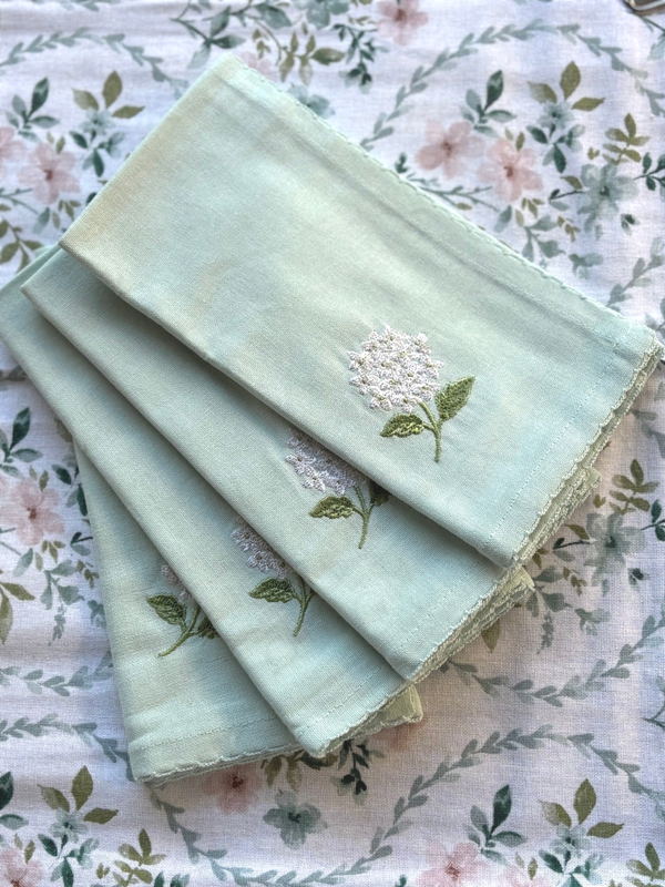 Set van 4 katoenen servetten - Set of 4 cotton napkins