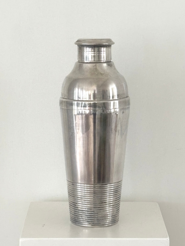 Verzilverde cocktailshaker van Christofle - Silver-plated cocktail shaker by Christofle