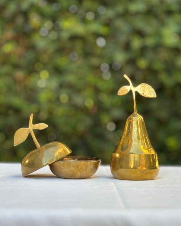 2 Messing opbergbakjes - 2 Brass storage containers
