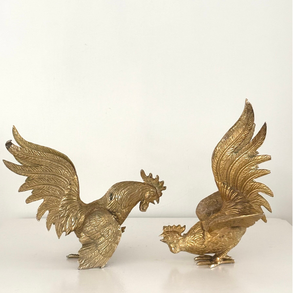 Vergulde kemphanen (M) - Gilded gamecocks (M)