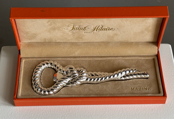 Verzilverde flesopener 'Marine' Saint Hilaire Paris - Silver-plated bottle opener 'Marine' by Saint Hilaire Paris