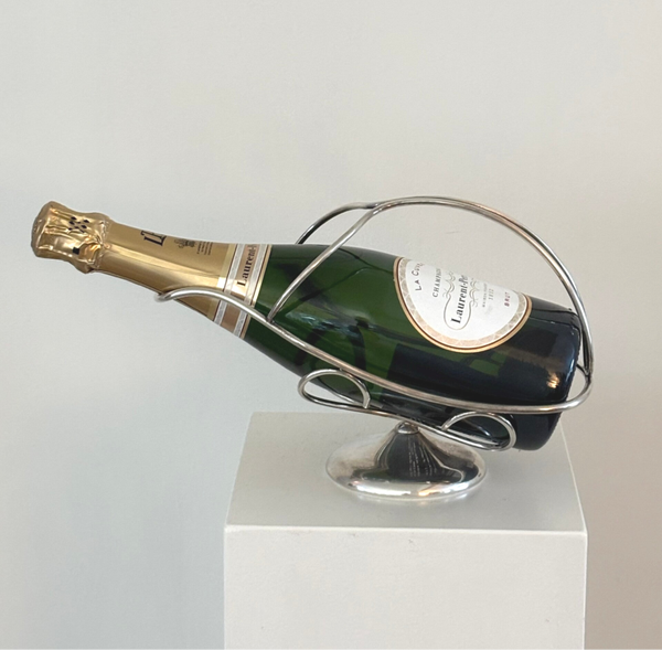 Verzilverde fleshouder - Silver-plated bottle holder