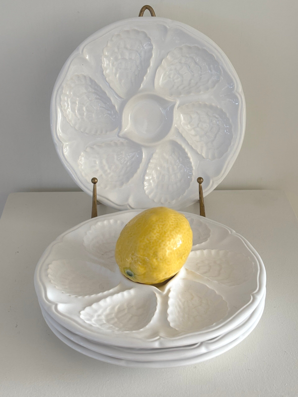 4 Oesterborden - 4 Oyster plates
