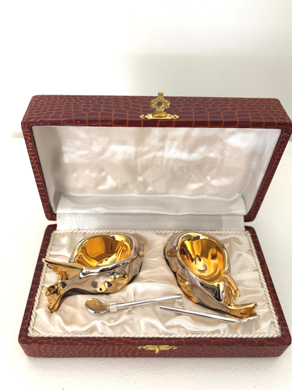 Zout- en peperstel R. Montigny & Co Limoges - Salt & pepper set R. Montigny & Co Limoges