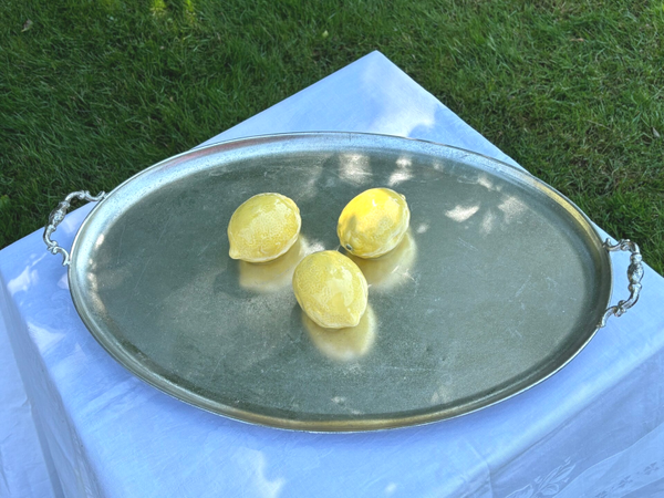 Groot vintage dienblad - Large vintage serving tray
