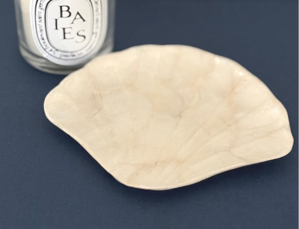 Elegant schaaltje Capiz schelpen (S) - Elegant dish Capiz shells (S)