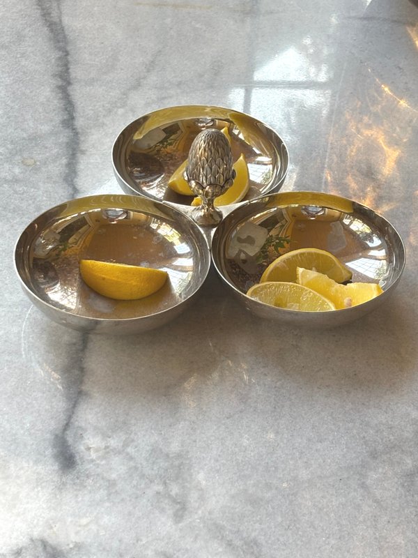 Verzilverde hapjesschaal - Silver-plated serving dish