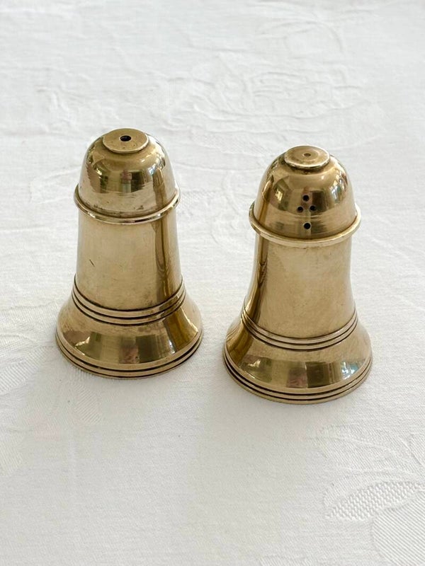 Messing peper en zoutstel - Brass salt and pepper set