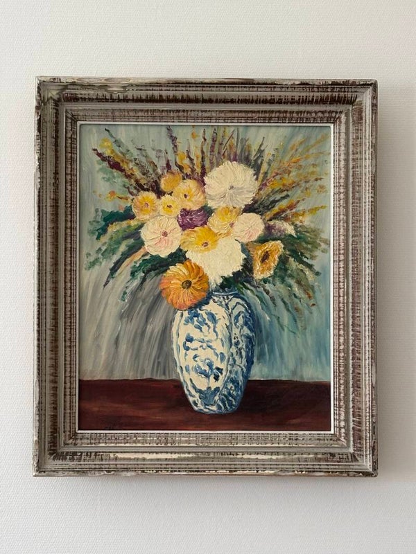 Ingelijst schilderij op doek - Framed painting on canvas