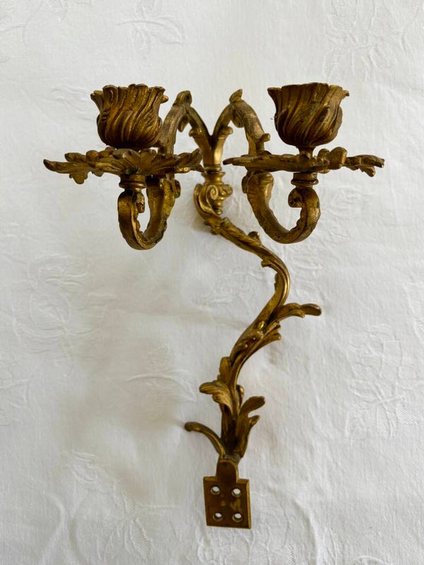 Antieke Franse muurkandelaar - Antique French wall sconce