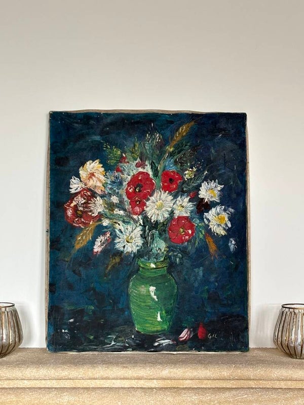 Vintage schilderij op canvas - Vintage canvas painting