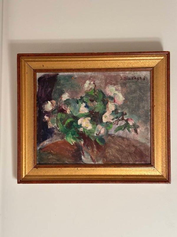 Oud Frans olieverfschilderij - Antique French oil painting