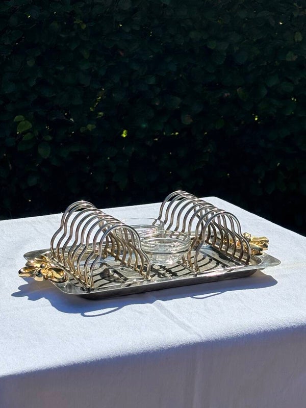 Elegante serveerset voor kaviaar & toast of confiture & toast