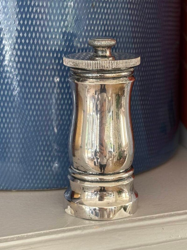 Verzilverde Engelse pepermolen Park Green & Co - Silver-plated English pepper mill Park Green & Co