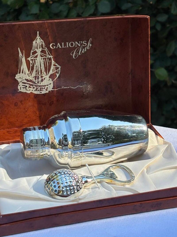 Verzilverde set van de Galions Club 'Golf' - Silver-plated Galions Club set 'Golf'