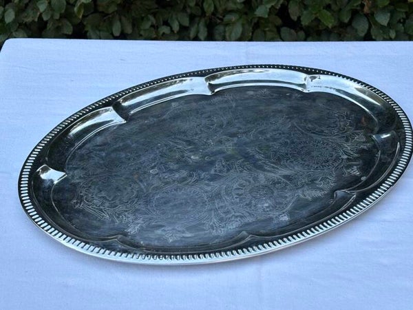 Groot ovaal dienblad - Large oval serving tray