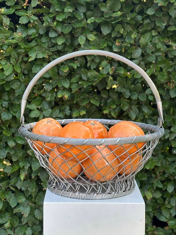 Grote metalen mand - Charming metal basket