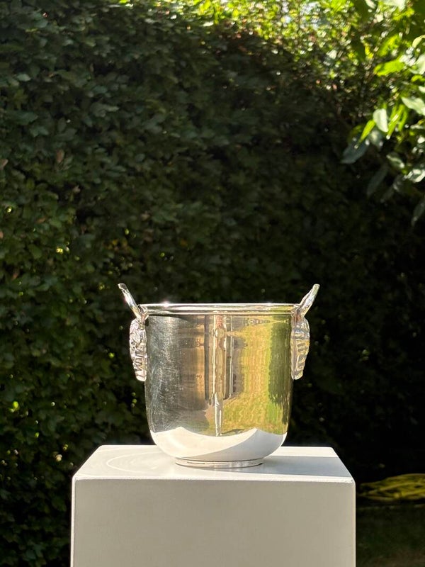Verzilverde ijsemmer 'druivenranken' - Silver-plated ice bucket 'grapevine'