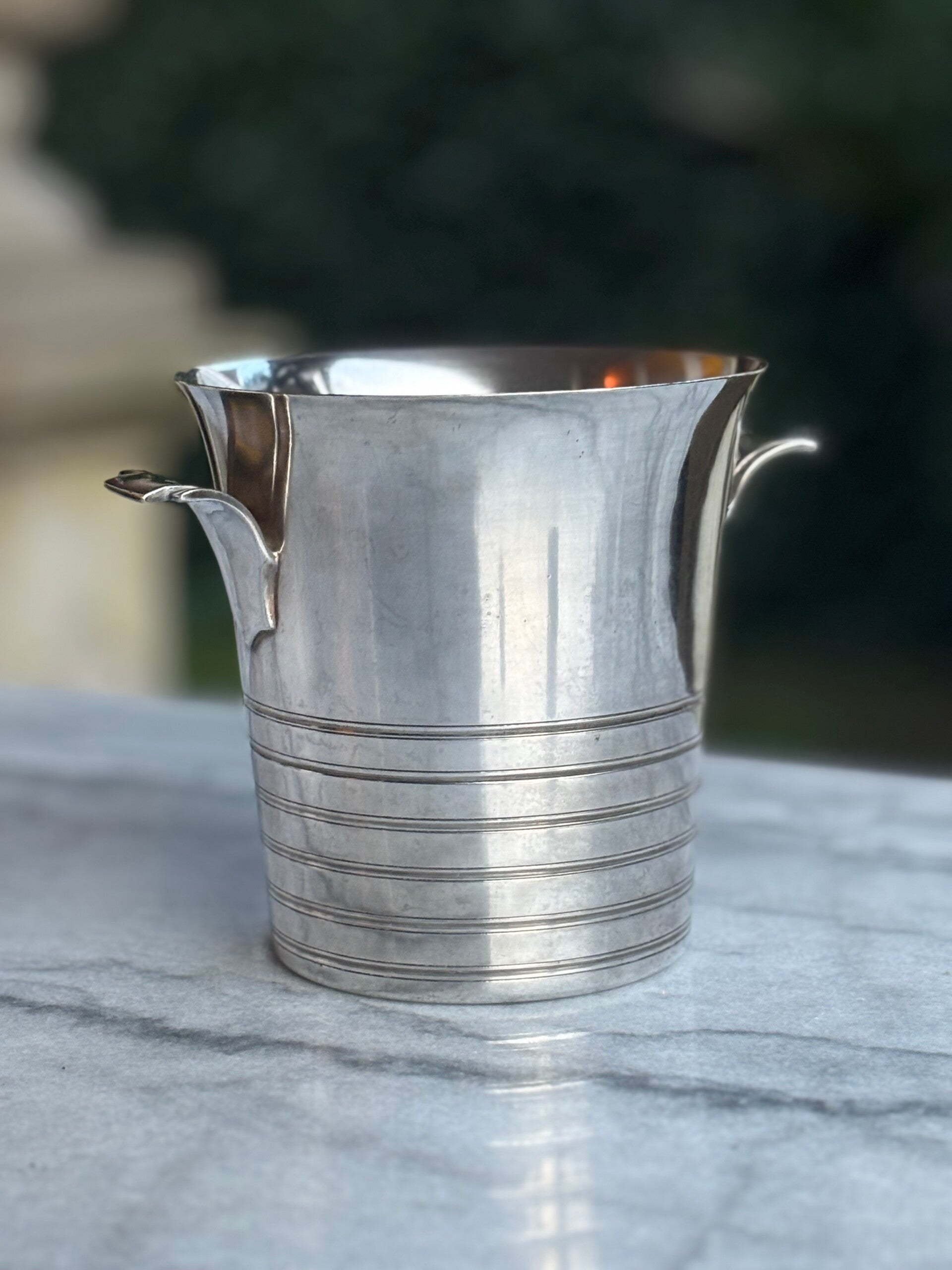 Verzilverde ijsemmer - Silver-plated ice bucket