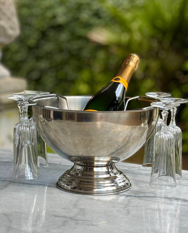 Champagnekoeler & 6 Champagne flûtes - Champagne cooler & 6 Champagne flûtes