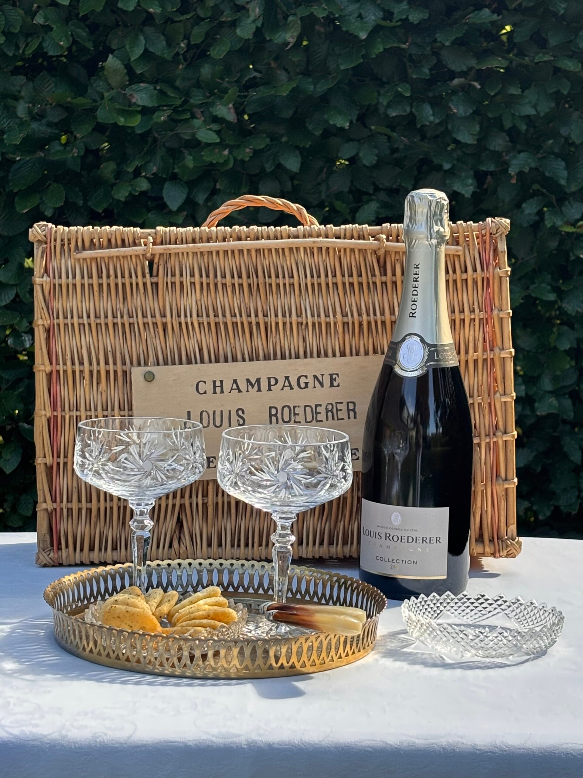 Prachtige mand van Louis Roederer - Beautiful Louis Roederer basket