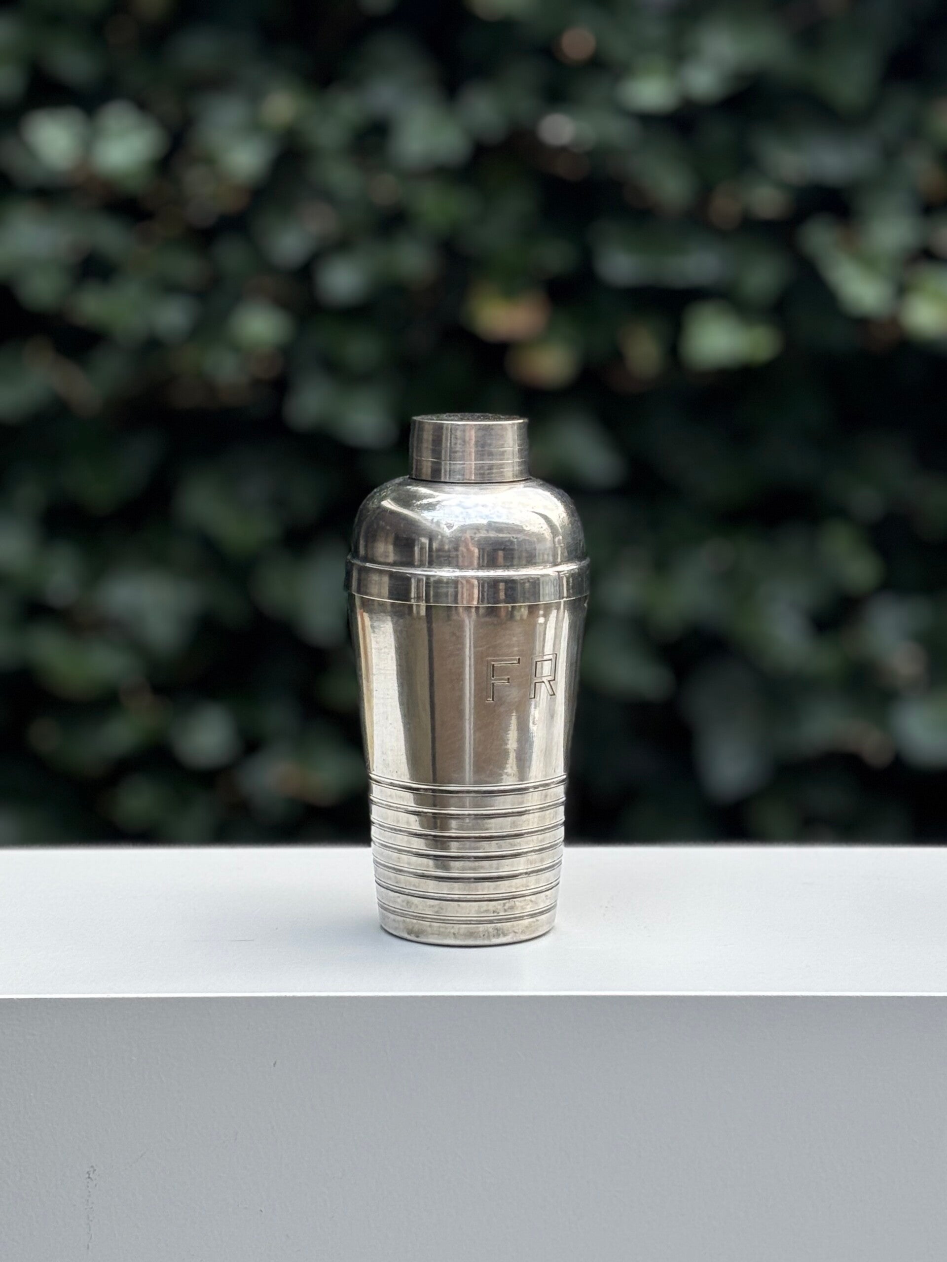 Verzilverde Franse cocktailshaker - Silver-plated French cocktail shaker