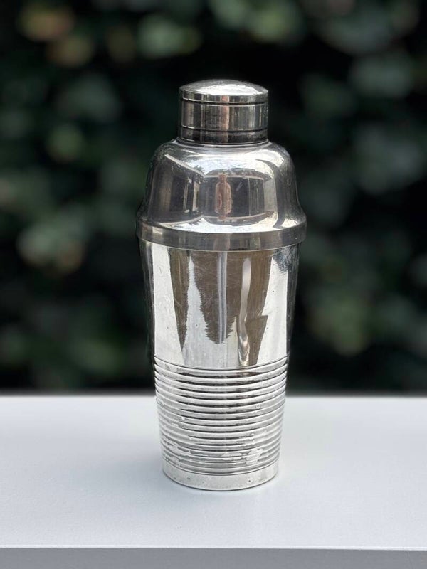 Antieke verzilverde cocktailshaker - Antique silver-plated cocktail shaker