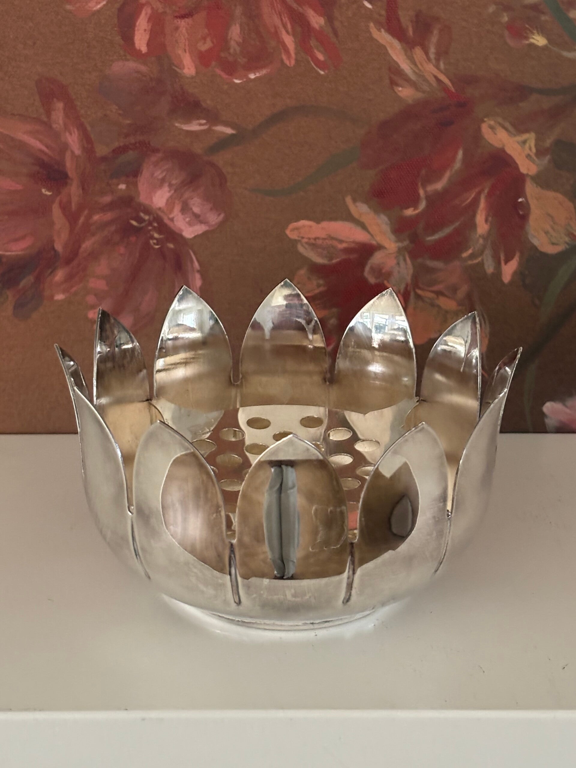 Verzilverde pique-fleur Il Maestri Italy - Silver-plated pique-fleur by Il Maestri Italy