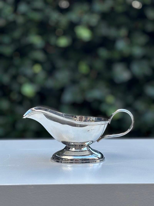 Verzilverde sauskom - Silver-plated sauce boat