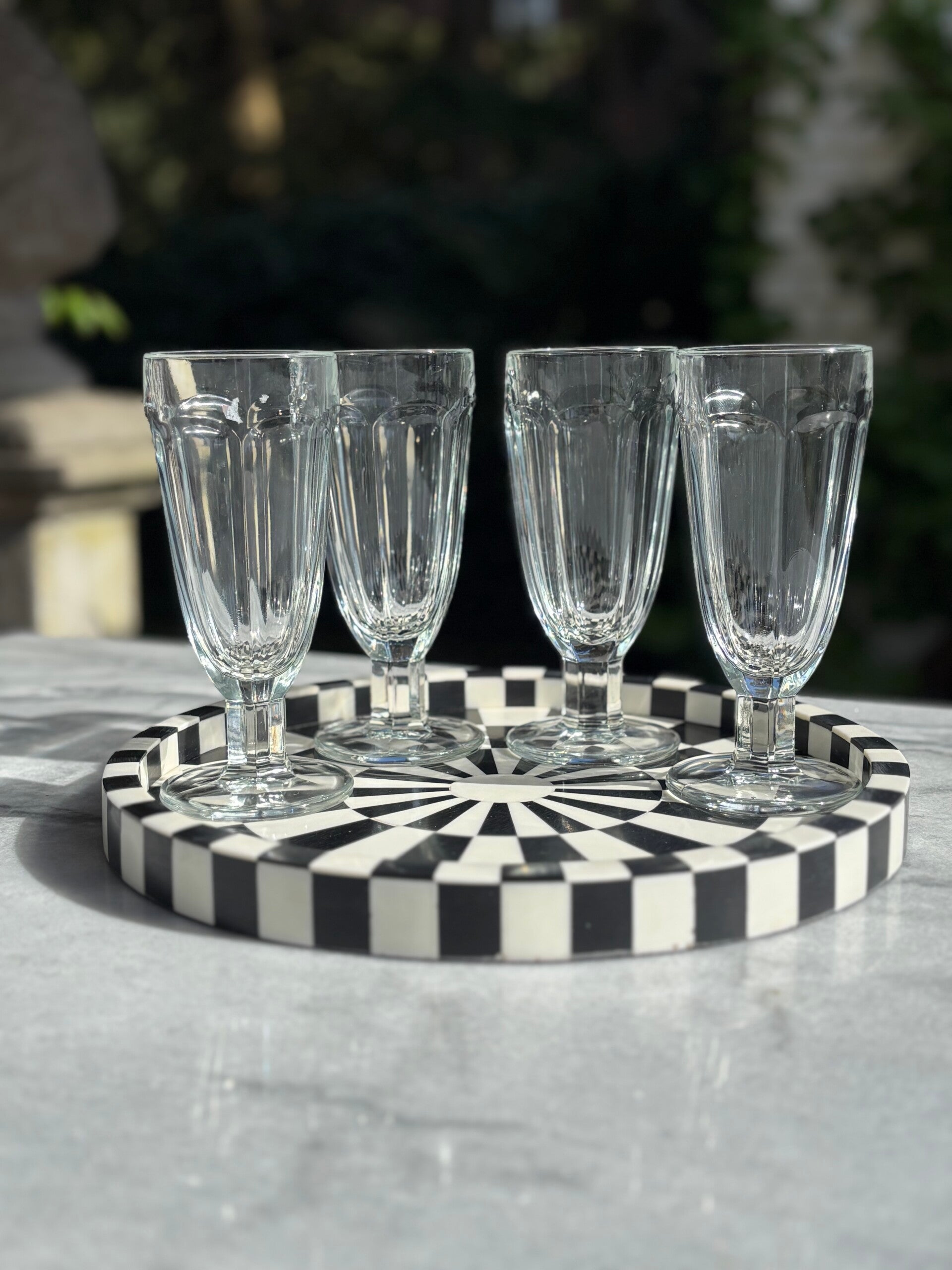 Set van 4 hoge glazen - Set of 4 tall glasses