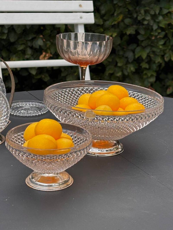2 Vintage kristallen schaaltjes - 2 Vintage crystal bowls