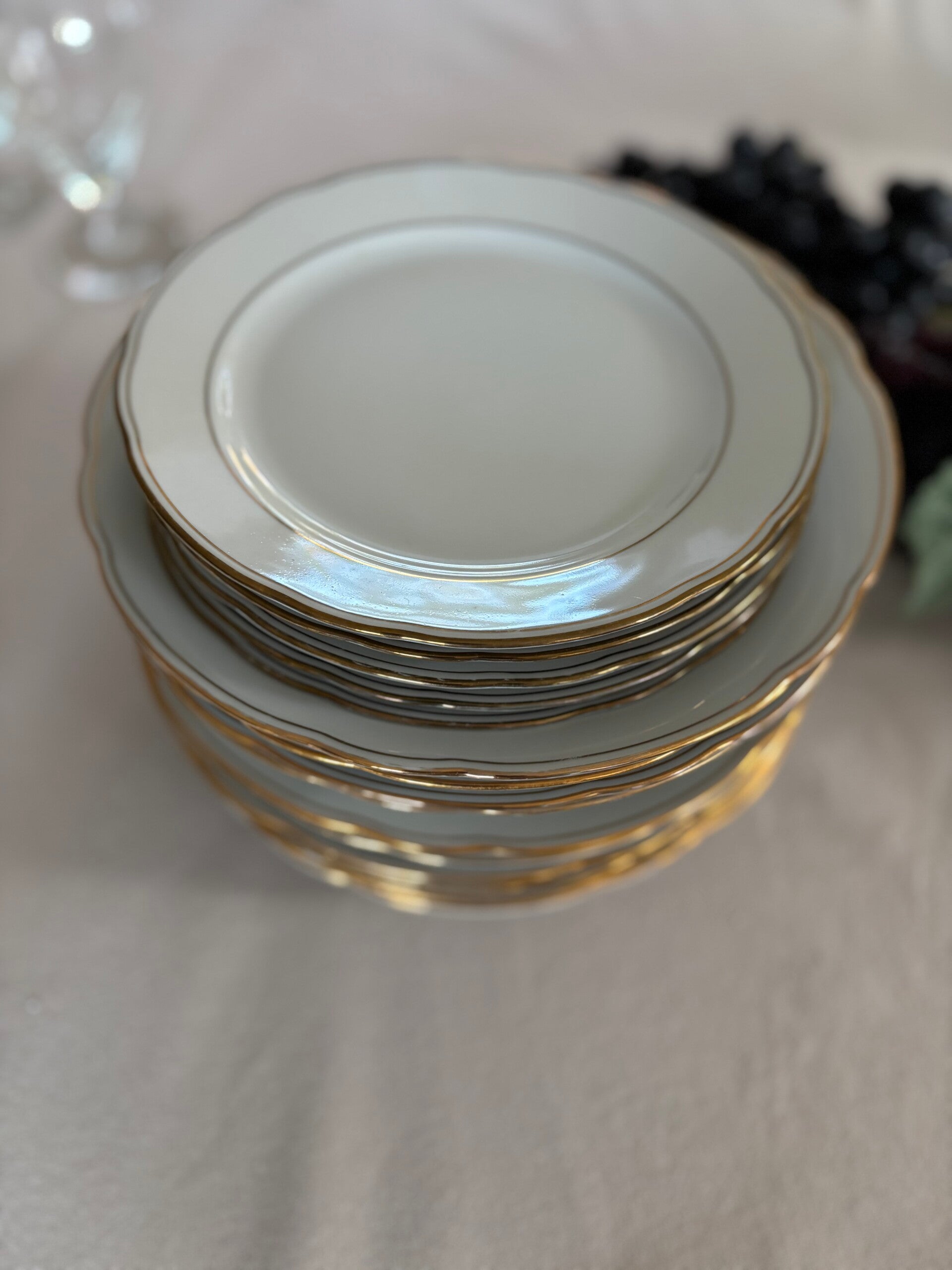 19-delige borden set Feston van Schirnding Bavaria - 19-piece plate set Feston by Schirnding Bavaria