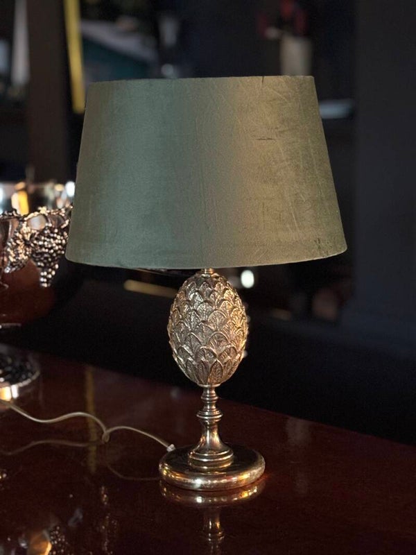Vintage messing tafellamp 'ananas' - vintage 'pineapple' table lamp