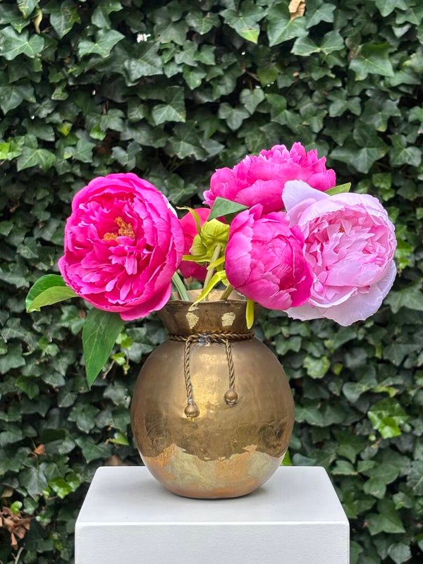 Stijlvolle messing vaas - Stylish brass vase