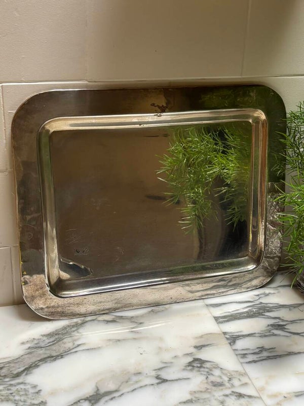 Verzilverd dienblad - Silver-plated tray