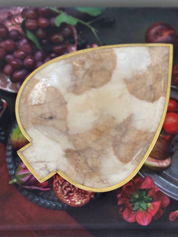 Stijlvol schaaltje van capiz schelpen - Stylish capiz shell dish