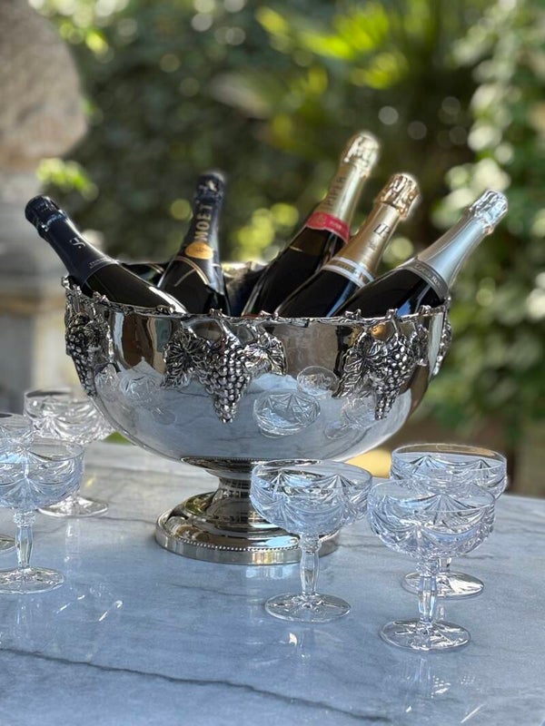 Feestelijke Champagnekoeler XL druivenrank - Festive XL Champagne cooler