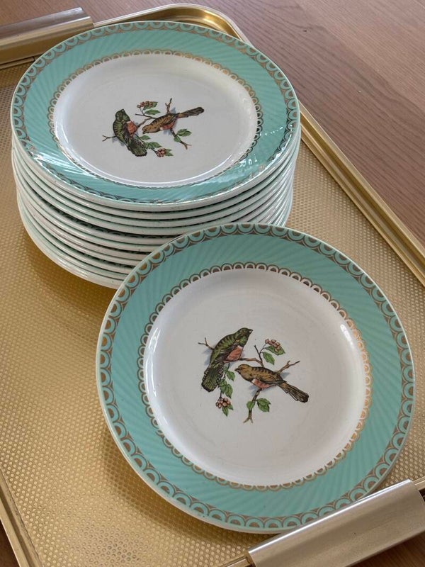 Set van 13 dessertborden Badonviller - Set of 13 dessert plates by Badonviller