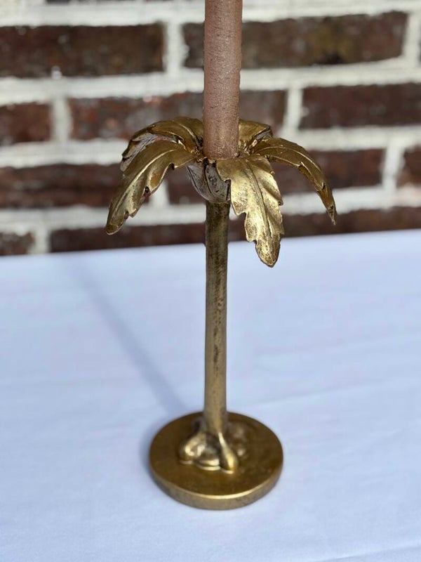 Stijlvolle kandelaar in de vorm van een palm - Stylish palm-shaped candle holder