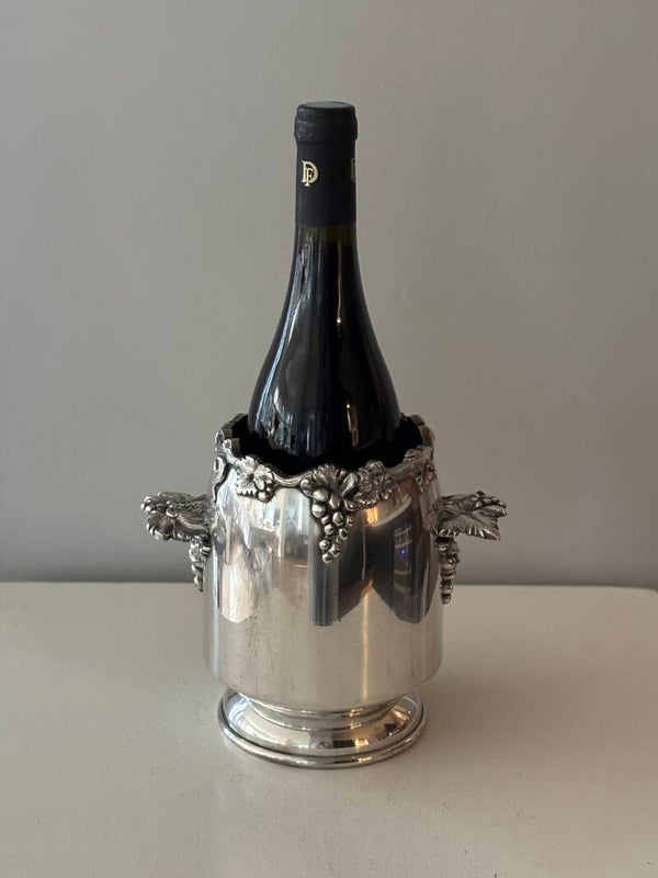 Verfijnde antieke Franse verzilverde wijnkoeler - Refined antique French silver-plated wine cooler