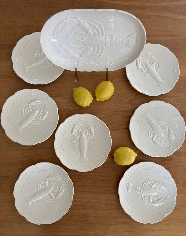 8-Delig kreeftenservies - 8-Piece lobster serving set