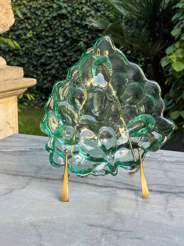 Glazen schaal 'druiventros' - Glass bowl 'Bunch of grapes'