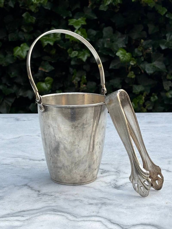 IJsemmer met bijpassende ijstang - Ice bucket with matching ice tongs