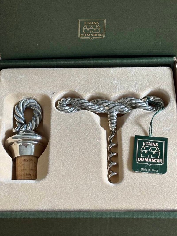 Verzilverde cadeauset Etains France - Silver-plated gift set Etains France